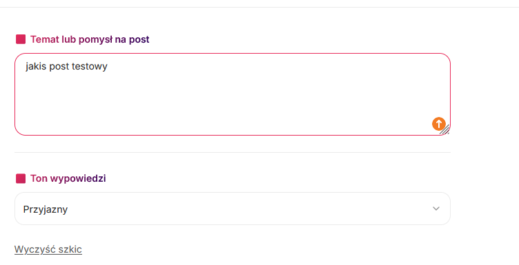 Mój post